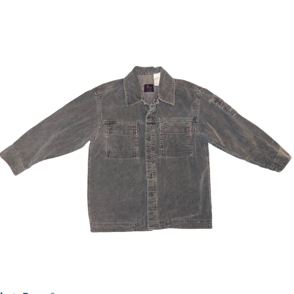 Quiksilver Boy's Gray Corduroy Buttoned Jacket S